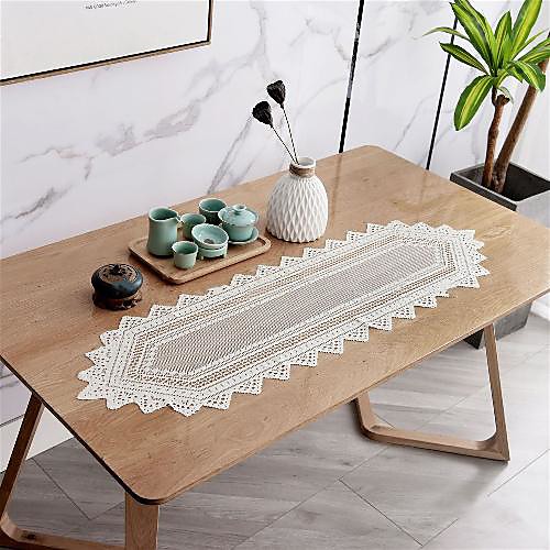 Lace Table Ruinner Dust-proof Elegant Classic Table Cover Stai-proof Washable Oblong Table Cover for Kitchen Family Holiday
Lace Table Ruinner Dust-proof Elegant Classic Table Cover Stai-proof Washable Oblong Table Cover for Kitchen Family Holiday