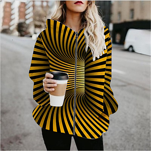 Women's Striped Patchwork Active Spring & Fall Hoodied Jacket Regular Sports Long Sleeve Cotton Blend Coat Tops Yellow
Women's Striped Patchwork Active Spring & Fall Hoodied Jacket Regular Sports Long Sleeve Cotton Blend Coat Tops Yellow