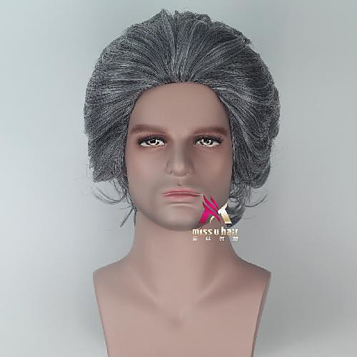 Synthetic Wig Ego Guardians of the Galaxy Curly Asymmetrical Wig Short Silver grey Synthetic Hair 14 inch Men's Cool Fluffy Gray
Synthetic Wig Ego Guardians of the Galaxy Curly Asymmetrical Wig Short Silver grey Synthetic Hair 14 inch Men's Cool Fluffy Gray