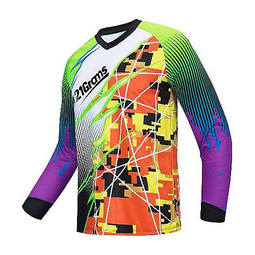 21Grams Men's Long Sleeve Downhill Jersey Spandex Purple Bike Jersey Top Mountain Bike MTB Road Bike Cycling UV Resistant Quick Dry Sports Clothing Apparel / Athletic
21Grams Men's Long Sleeve Downhill Jersey Spandex Purple Bike Jersey Top Mountain Bike MTB Road Bike Cycling UV Resistant Quick Dry Sports Clothing Apparel / Athletic