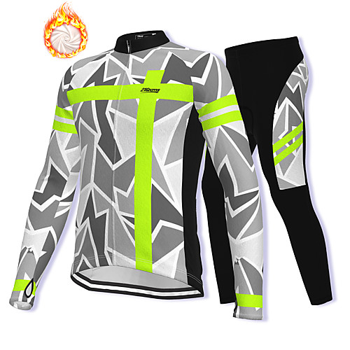21Grams Men's Long Sleeve Cycling Jacket with Pants Winter Fleece Spandex Grey Bike Fleece Lining Warm Sports Graphic Mountain Bike MTB Road Bike Cycling Clothing Apparel / Stretchy / Athleisure
21Grams Men's Long Sleeve Cycling Jacket with Pants Winter Fleece Spandex Grey Bike Fleece Lining Warm Sports Graphic Mountain Bike MTB Road Bike Cycling Clothing Apparel / Stretchy / Athleisure
