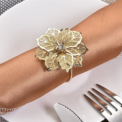 Napkin Ring Metal Flower Classic Solid Colored Tabel cover Table decorations for Wedding Congratulations Party / Evening Daily Desk Round 554 cm Gold 2 pcs
Napkin Ring Metal Flower Classic Solid Colored Tabel cover Table decorations for Wedding Congratulations Party / Evening Daily Desk Round 554 cm Gold 2 pcs