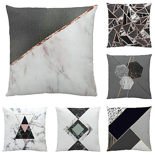 6 pcs Velvet Pillow Cover, Geometric Simple Modern Square Traditional Classic
6 pcs Velvet Pillow Cover, Geometric Simple Modern Square Traditional Classic