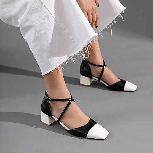 Women's Sandals Chunky Heel Square Toe Block Heel Sandals Daily PU Synthetics Black Red
Women's Sandals Chunky Heel Square Toe Block Heel Sandals Daily PU Synthetics Black Red