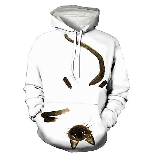 Men's Pullover Hoodie Sweatshirt Graphic 3D Animal Print Daily 3D Print 3D Print Casual Hoodies Sweatshirts White
Men's Pullover Hoodie Sweatshirt Graphic 3D Animal Print Daily 3D Print 3D Print Casual Hoodies Sweatshirts White