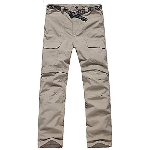 men's lightweight quick dry windproof waterproof convertible cargo pants (large, khaki)
men's lightweight quick dry windproof waterproof convertible cargo pants (large, khaki)