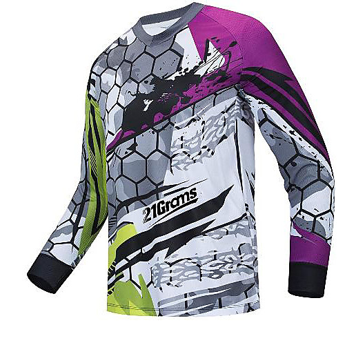 21Grams Men's Long Sleeve Downhill Jersey Spandex Purple Bike Jersey Top Mountain Bike MTB Road Bike Cycling UV Resistant Quick Dry Sports Clothing Apparel / Athletic
21Grams Men's Long Sleeve Downhill Jersey Spandex Purple Bike Jersey Top Mountain Bike MTB Road Bike Cycling UV Resistant Quick Dry Sports Clothing Apparel / Athletic
