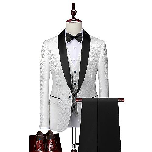 Tuxedos Standard Fit Shawl Collar Single Breasted One-button Polyester Solid Colored
Tuxedos Standard Fit Shawl Collar Single Breasted One-button Polyester Solid Colored
