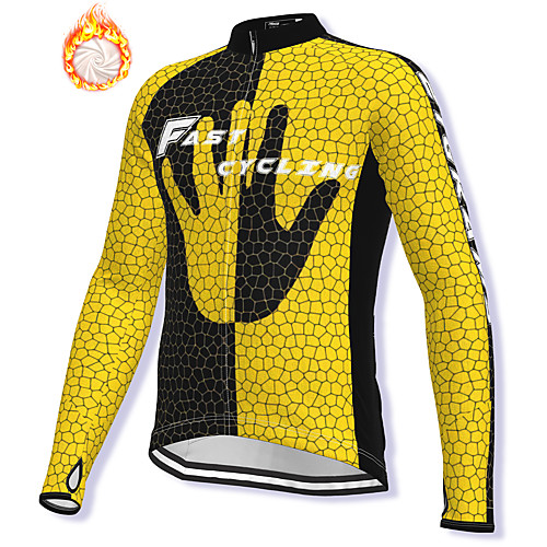 21Grams Men's Long Sleeve Cycling Jacket Winter Fleece Spandex Yellow Bike Jacket Mountain Bike MTB Road Bike Cycling Fleece Lining Warm Sports Clothing Apparel / Stretchy / Athleisure
21Grams Men's Long Sleeve Cycling Jacket Winter Fleece Spandex Yellow Bike Jacket Mountain Bike MTB Road Bike Cycling Fleece Lining Warm Sports Clothing Apparel / Stretchy / Athleisure
