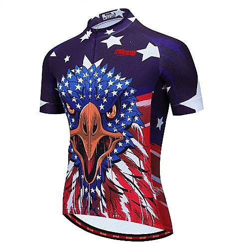 21Grams Men's Short Sleeve Cycling Jersey Purple Bike Jersey Mountain Bike MTB Road Bike Cycling Breathable Quick Dry Sports Clothing Apparel / Athletic
21Grams Men's Short Sleeve Cycling Jersey Purple Bike Jersey Mountain Bike MTB Road Bike Cycling Breathable Quick Dry Sports Clothing Apparel / Athletic