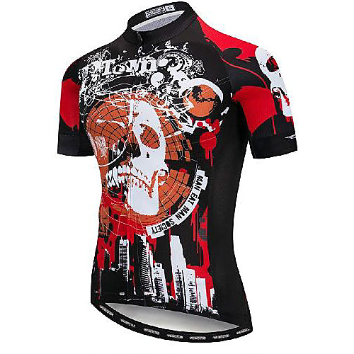 21Grams Men's Short Sleeve Cycling Jersey Black / Red Skull Bike Jersey Mountain Bike MTB Road Bike Cycling Breathable Quick Dry Sports Clothing Apparel / Athletic
21Grams Men's Short Sleeve Cycling Jersey Black / Red Skull Bike Jersey Mountain Bike MTB Road Bike Cycling Breathable Quick Dry Sports Clothing Apparel / Athletic