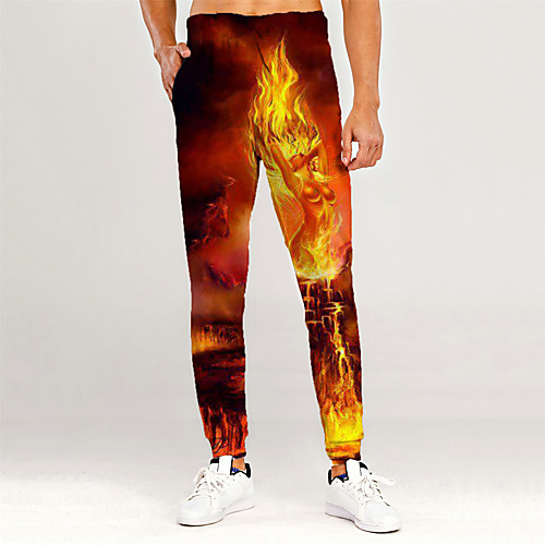 Men's Novelty Casual / Sporty Outdoor Sports Casual Daily Sweatpants Trousers Pants Graphic 3D Full Length Print Orange
Men's Novelty Casual / Sporty Outdoor Sports Casual Daily Sweatpants Trousers Pants Graphic 3D Full Length Print Orange