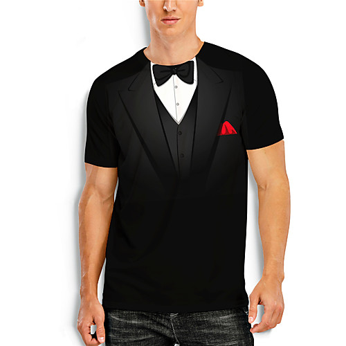 Men's T shirt 3D Print Graphic 3D Print Short Sleeve Casual Tops Simple Classic Black
Men's T shirt 3D Print Graphic 3D Print Short Sleeve Casual Tops Simple Classic Black