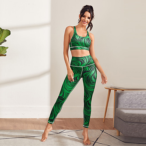 Women's 2 Piece Activewear Set Sports Bra with Tights Athletic Athleisure 2pcs Summer Sleeveless High Waist Spandex Quick Dry Breathable Soft Running Active Training Jogging Exercise Sportswear
Women's 2 Piece Activewear Set Sports Bra with Tights Athletic Athleisure 2pcs Summer Sleeveless High Waist Spandex Quick Dry Breathable Soft Running Active Training Jogging Exercise Sportswear