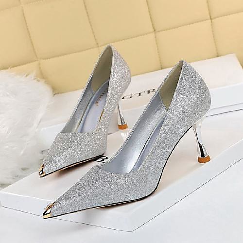 Women's Heels Stiletto Heel Pointed Toe Daily PU Synthetics Black Pink Silver
Women's Heels Stiletto Heel Pointed Toe Daily PU Synthetics Black Pink Silver