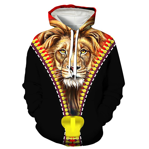 Men's Pullover Hoodie Sweatshirt Animal Patterned Graphic 3D Print Daily 3D Print 3D Print Casual Hoodies Sweatshirts Black
Men's Pullover Hoodie Sweatshirt Animal Patterned Graphic 3D Print Daily 3D Print 3D Print Casual Hoodies Sweatshirts Black