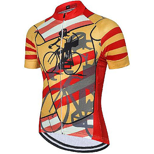 21Grams Men's Short Sleeve Cycling Jersey Yellow Bike Jersey Mountain Bike MTB Road Bike Cycling Breathable Quick Dry Sports Clothing Apparel / Athletic
21Grams Men's Short Sleeve Cycling Jersey Yellow Bike Jersey Mountain Bike MTB Road Bike Cycling Breathable Quick Dry Sports Clothing Apparel / Athletic