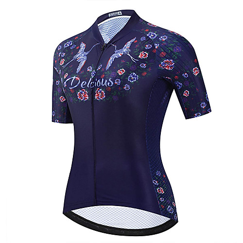 21Grams Women's Short Sleeve Cycling Jersey Dark Navy Bike Jersey Mountain Bike MTB Road Bike Cycling Breathable Sports Clothing Apparel / Athletic
21Grams Women's Short Sleeve Cycling Jersey Dark Navy Bike Jersey Mountain Bike MTB Road Bike Cycling Breathable Sports Clothing Apparel / Athletic
