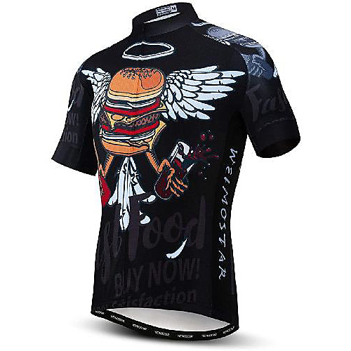 21Grams Men's Short Sleeve Cycling Jersey Black Bike Jersey Top Mountain Bike MTB Road Bike Cycling UV Resistant Quick Dry Sports Clothing Apparel / Athletic
21Grams Men's Short Sleeve Cycling Jersey Black Bike Jersey Top Mountain Bike MTB Road Bike Cycling UV Resistant Quick Dry Sports Clothing Apparel / Athletic