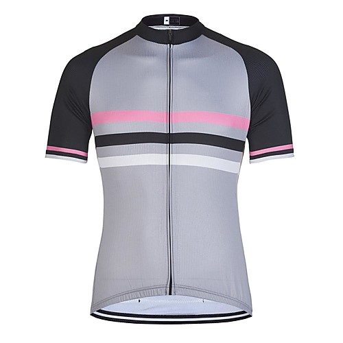 21Grams Men's Short Sleeve Cycling Jersey Grey Stripes Bike Jersey Mountain Bike MTB Road Bike Cycling Breathable Sports Clothing Apparel / Athletic
21Grams Men's Short Sleeve Cycling Jersey Grey Stripes Bike Jersey Mountain Bike MTB Road Bike Cycling Breathable Sports Clothing Apparel / Athletic