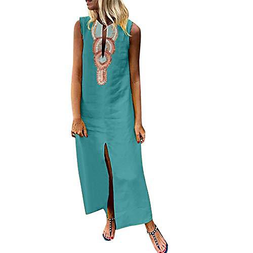linen dress ladies summer dress large sizes kaftan dress long summer sleeveless v-neck maxi split hem baggy boho beach dress maxi dress elegant linen dresses (green, l)
linen dress ladies summer dress large sizes kaftan dress long summer sleeveless v-neck maxi split hem baggy boho beach dress maxi dress elegant linen dresses (green, l)
