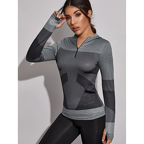Women's Long Sleeve Running Shirt Thumbhole Quarter Zip Tee Tshirt Top Athletic Athleisure Spandex Thermal Warm Breathable Soft Gym Workout Running Jogging Training Exercise Sportswear Grey Activewear
Women's Long Sleeve Running Shirt Thumbhole Quarter Zip Tee Tshirt Top Athletic Athleisure Spandex Thermal Warm Breathable Soft Gym Workout Running Jogging Training Exercise Sportswear Grey Activewear
