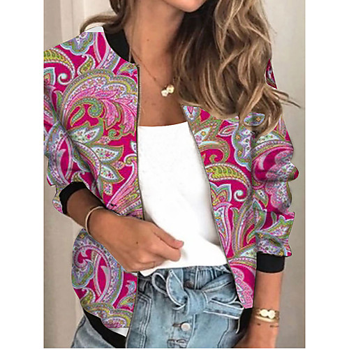 Women's Plants Patchwork Streetwear Spring & Fall Jacket Regular Sports Long Sleeve Rayon Coat Tops Red
Women's Plants Patchwork Streetwear Spring & Fall Jacket Regular Sports Long Sleeve Rayon Coat Tops Red