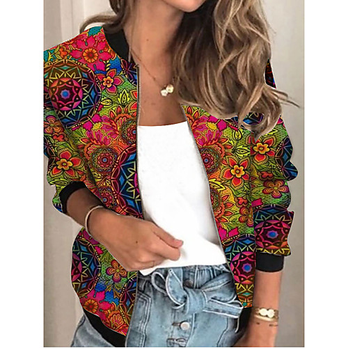 Women's Plants Patchwork Streetwear Spring & Fall Jacket Regular Sports Long Sleeve Rayon Coat Tops Red
Women's Plants Patchwork Streetwear Spring & Fall Jacket Regular Sports Long Sleeve Rayon Coat Tops Red