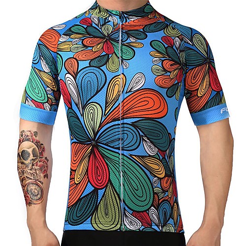 21Grams Men's Short Sleeve Cycling Jersey Sky Blue Bike Jersey Mountain Bike MTB Road Bike Cycling Breathable Sports Clothing Apparel / Athletic
21Grams Men's Short Sleeve Cycling Jersey Sky Blue Bike Jersey Mountain Bike MTB Road Bike Cycling Breathable Sports Clothing Apparel / Athletic