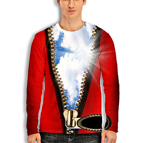 Men's T shirt 3D Print Graphic 3D Print Long Sleeve Casual Tops Cartoon Classic Red
Men's T shirt 3D Print Graphic 3D Print Long Sleeve Casual Tops Cartoon Classic Red