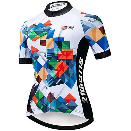 21Grams Women's Short Sleeve Cycling Jersey White Bike Jersey Mountain Bike MTB Road Bike Cycling Breathable Sports Clothing Apparel / Athletic 
21Grams Women's Short Sleeve Cycling Jersey White Bike Jersey Mountain Bike MTB Road Bike Cycling Breathable Sports Clothing Apparel / Athletic