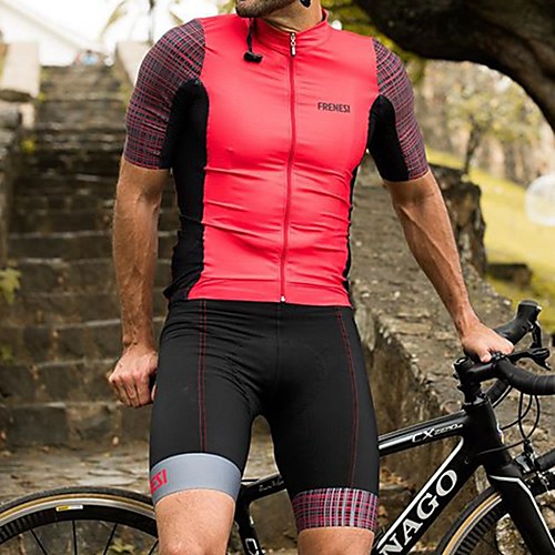 Women's Men's Short Sleeve Cycling Jersey with Shorts Triathlon Tri Suit Red Bike Breathable Quick Dry Sports Mountain Bike MTB Road Bike Cycling Clothing Apparel / Stretchy / Athletic
Women's Men's Short Sleeve Cycling Jersey with Shorts Triathlon Tri Suit Red Bike Breathable Quick Dry Sports Mountain Bike MTB Road Bike Cycling Clothing Apparel / Stretchy / Athletic