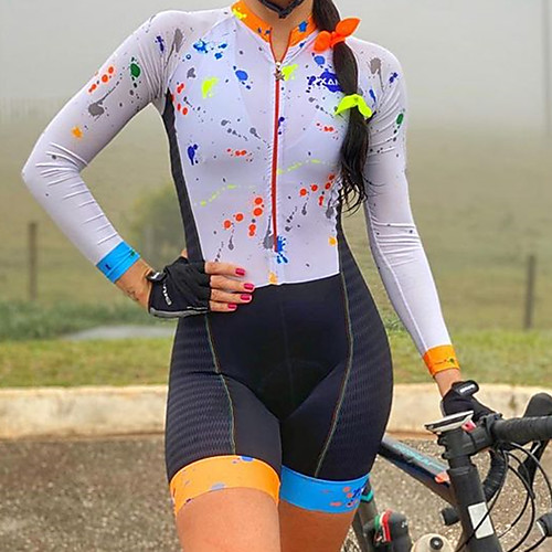 Women's Men's Long Sleeve Cycling Jersey with Shorts Triathlon Tri Suit White Bike Breathable Quick Dry Sports Mountain Bike MTB Road Bike Cycling Clothing Apparel / Stretchy / Athletic
Women's Men's Long Sleeve Cycling Jersey with Shorts Triathlon Tri Suit White Bike Breathable Quick Dry Sports Mountain Bike MTB Road Bike Cycling Clothing Apparel / Stretchy / Athletic