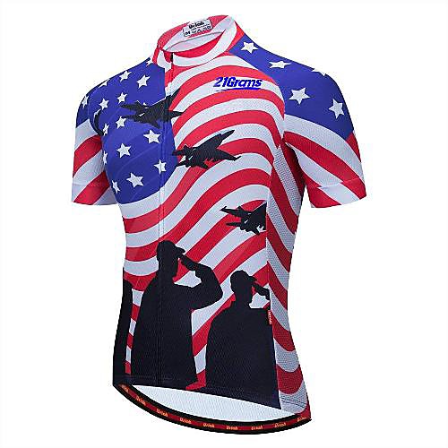 21Grams Men's Short Sleeve Cycling Jersey Red Bike Jersey Mountain Bike MTB Road Bike Cycling Breathable Quick Dry Sports Clothing Apparel / Athletic
21Grams Men's Short Sleeve Cycling Jersey Red Bike Jersey Mountain Bike MTB Road Bike Cycling Breathable Quick Dry Sports Clothing Apparel / Athletic