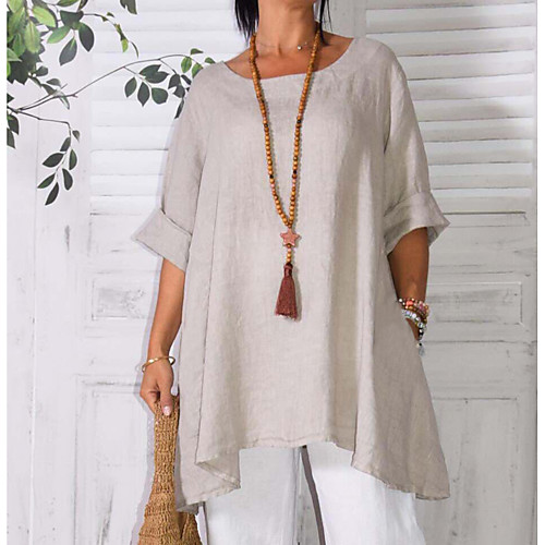 Women's Plus Size Dresses T Shirt Dress Tee Dress Short Mini Dress Long Sleeve Solid Color Patchwork Casual Spring & Summer / Loose
Women's Plus Size Dresses T Shirt Dress Tee Dress Short Mini Dress Long Sleeve Solid Color Patchwork Casual Spring & Summer / Loose