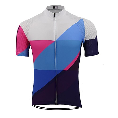 21Grams Men's Short Sleeve Cycling Jersey Blue Patchwork Bike Jersey Mountain Bike MTB Road Bike Cycling Breathable Sports Clothing Apparel / Athletic
21Grams Men's Short Sleeve Cycling Jersey Blue Patchwork Bike Jersey Mountain Bike MTB Road Bike Cycling Breathable Sports Clothing Apparel / Athletic