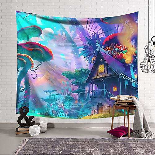 wall tapestry art decor blanket curtain hanging home bedroom living room decoration magic world mushroom fort polyester
wall tapestry art decor blanket curtain hanging home bedroom living room decoration magic world mushroom fort polyester