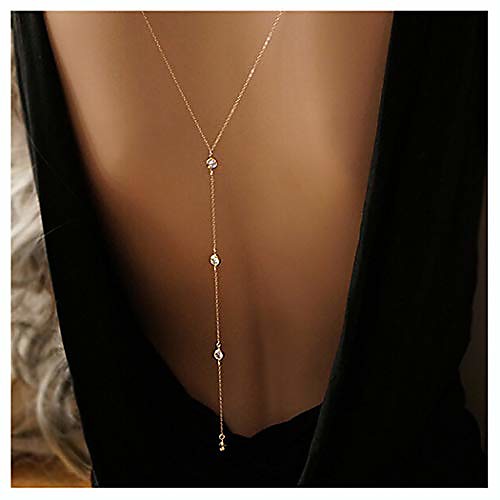 dainty crystal body chain sexy beach back chain harness bikini chain fashion jewelry for women and girls (silver)
dainty crystal body chain sexy beach back chain harness bikini chain fashion jewelry for women and girls (silver)
