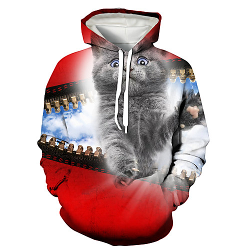 Men's Pullover Hoodie Sweatshirt Animal Patterned Graphic 3D Print Daily 3D Print 3D Print Casual Hoodies Sweatshirts Red
Men's Pullover Hoodie Sweatshirt Animal Patterned Graphic 3D Print Daily 3D Print 3D Print Casual Hoodies Sweatshirts Red