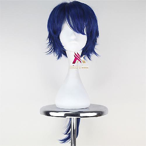 Synthetic Wig Cosplay Wig Straight Asymmetrical With Bangs Wig Medium Length Blue Synthetic Hair 28 inch Men's Fashionable Design Cosplay Soft Blue
Synthetic Wig Cosplay Wig Straight Asymmetrical With Bangs Wig Medium Length Blue Synthetic Hair 28 inch Men's Fashionable Design Cosplay Soft Blue