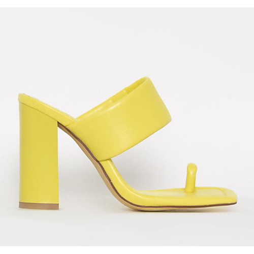 Women's Sandals Chunky Heel Open Toe Casual Daily Walking Shoes PU Solid Colored White Black Yellow
Women's Sandals Chunky Heel Open Toe Casual Daily Walking Shoes PU Solid Colored White Black Yellow