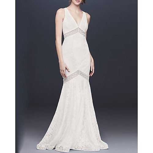 Mermaid / Trumpet Plunging Neck Sweep / Brush Train Lace Bridesmaid Dress with Lace
Mermaid / Trumpet Plunging Neck Sweep / Brush Train Lace Bridesmaid Dress with Lace