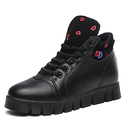 Women's Flats Flat Heel Round Toe Booties Ankle Boots Casual Daily Walking Shoes PU Lace-up Solid Colored White Black Red
Women's Flats Flat Heel Round Toe Booties Ankle Boots Casual Daily Walking Shoes PU Lace-up Solid Colored White Black Red