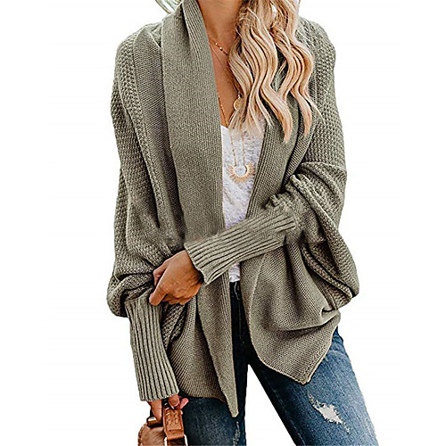 Women's Stylish Knitted Solid Color Cardigan Short Sleeves Sweater Cardigans Turtleneck Fall Winter Black Red Yellow
Women's Stylish Knitted Solid Color Cardigan Short Sleeves Sweater Cardigans Turtleneck Fall Winter Black Red Yellow