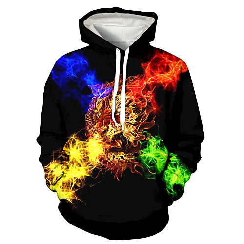 Men's Pullover Hoodie Sweatshirt Animal Patterned Graphic 3D Front Pocket Daily 3D Print 3D Print Casual Hoodies Sweatshirts Rainbow
Men's Pullover Hoodie Sweatshirt Animal Patterned Graphic 3D Front Pocket Daily 3D Print 3D Print Casual Hoodies Sweatshirts Rainbow