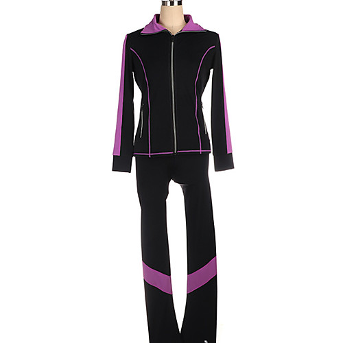 Figure Skating Jacket with Pants Women's Girls' Ice Skating Pants / Trousers Top Purple Burgundy Pink Patchwork Spandex High Elasticity Training Competition Skating Wear Patchwork Long Sleeve Ice
Figure Skating Jacket with Pants Women's Girls' Ice Skating Pants / Trousers Top Purple Burgundy Pink Patchwork Spandex High Elasticity Training Competition Skating Wear Patchwork Long Sleeve Ice