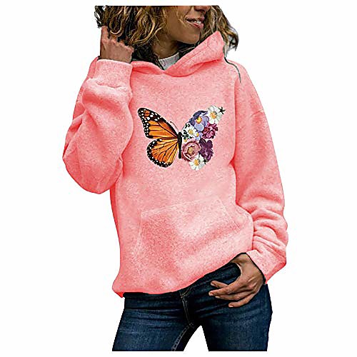 women butterfly floral graphic hooded sweatshirts pullover long sleeve hoodies casual sweaters shirts tops pink
women butterfly floral graphic hooded sweatshirts pullover long sleeve hoodies casual sweaters shirts tops pink