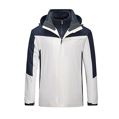 Men's Hiking 3-in-1 Jackets Winter Outdoor Patchwork Waterproof Lightweight Windproof Breathable Winter Jacket Top Fishing Climbing Camping / Hiking / Caving White Black Red Royal Blue Dark Navy
Men's Hiking 3-in-1 Jackets Winter Outdoor Patchwork Waterproof Lightweight Windproof Breathable Winter Jacket Top Fishing Climbing Camping / Hiking / Caving White Black Red Royal Blue Dark Navy