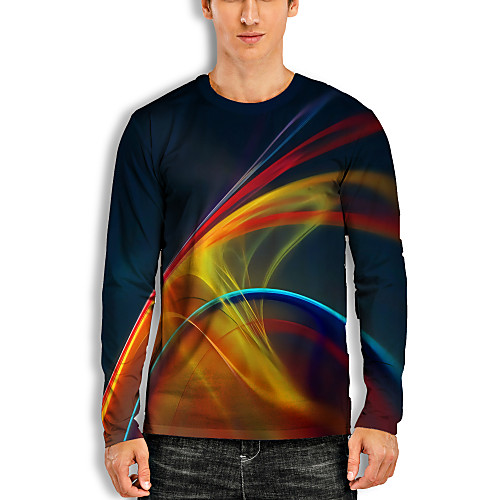 Men's T shirt 3D Print Graphic Optical Illusion 3D Print Long Sleeve Daily Tops Casual Rainbow
Men's T shirt 3D Print Graphic Optical Illusion 3D Print Long Sleeve Daily Tops Casual Rainbow