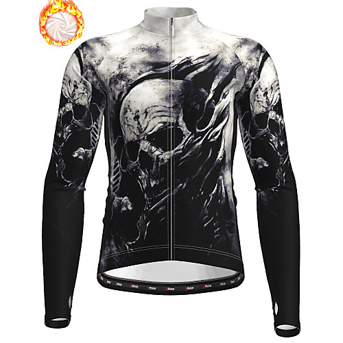 21Grams Men's Long Sleeve Cycling Jacket Winter Fleece Polyester Black Skull Bike Jacket Top Mountain Bike MTB Road Bike Cycling Thermal Warm Fleece Lining Breathable Sports Clothing Apparel
21Grams Men's Long Sleeve Cycling Jacket Winter Fleece Polyester Black Skull Bike Jacket Top Mountain Bike MTB Road Bike Cycling Thermal Warm Fleece Lining Breathable Sports Clothing Apparel
